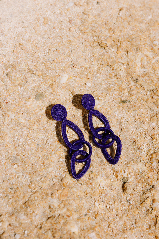 PENDIENTES MICAELA BERENJENA