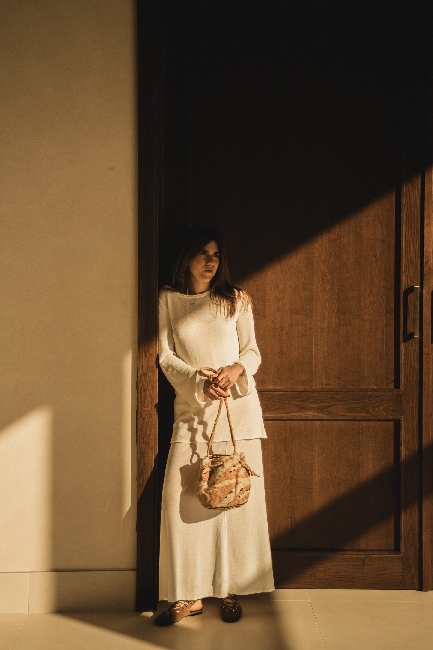 Duna Mostaza | Bolso Wayuu Cruzado Hecho a Mano en Colombia
